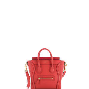 Celine Nano Luggage Bag Grainy Leather